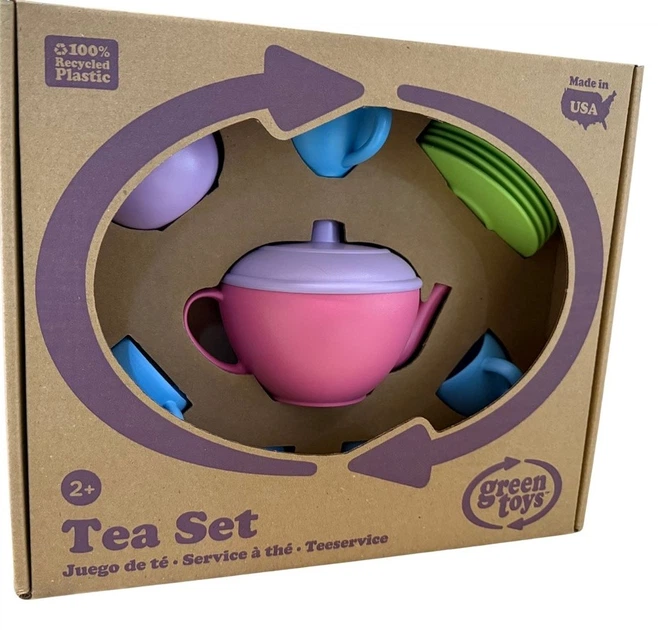 Zestaw do zabawy Green Toys Serwis do herbaty 17 elementów TEA01R (0793573454256) - obraz 1