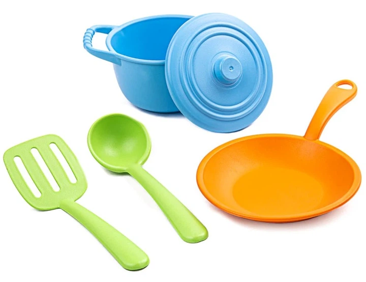 Zestaw do zabawy Green Toys szefa kuchni 5 elementów CHF01R (0793573612441) - obraz 2