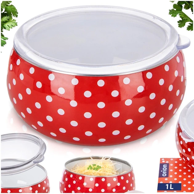 Miska Orion Tecka emaliowana Czerwona 1 l (8592381217518) - obraz 5