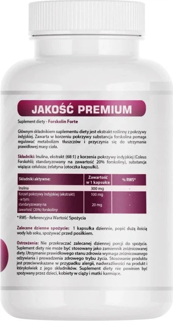 Suplement diety MedFuture Forskolin Forte 400 mg 60 kapsułek (5905669222198) - obraz 2