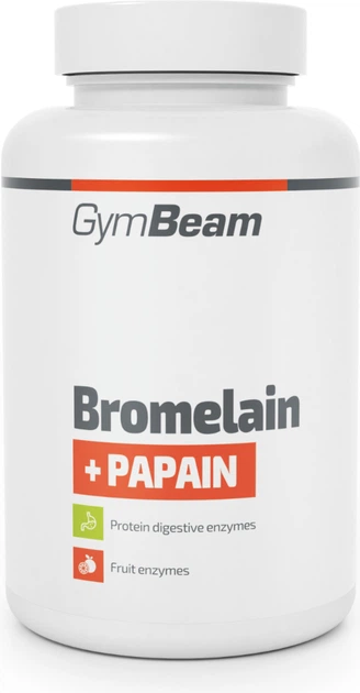 Дієтична добавка GymBeam Bromelain + Papain 90 капсул (8588007275796) - зображення 1