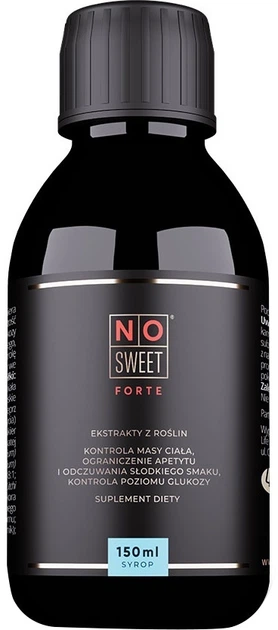 Suplement diety NO Sweet Forte Syrop 150 ml (5905450611514) - obraz 1