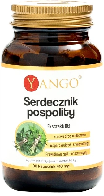 Suplement diety Yango Serdecznik pospolity Ekstrakt 90 kapsułek (5904194060077) - obraz 1