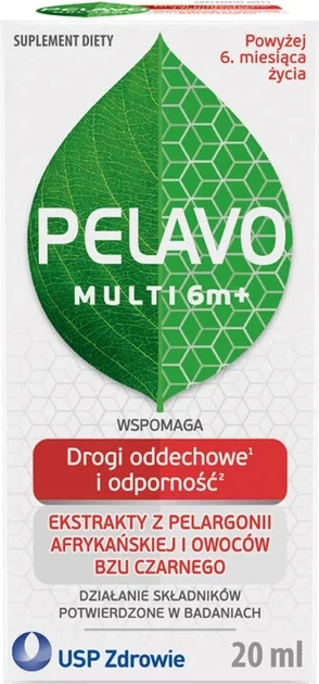 Дієтична добавка USP Zdrowie Pelavo Multi 6m+ в краплях 20 мл (5903031285970) - зображення 1