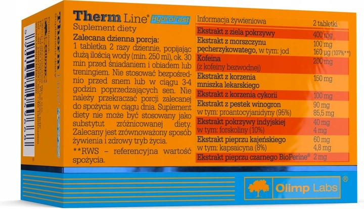 Suplement diety Olimp Therm Line HydroFast 60 tabletek (5901330049668) - obraz 2
