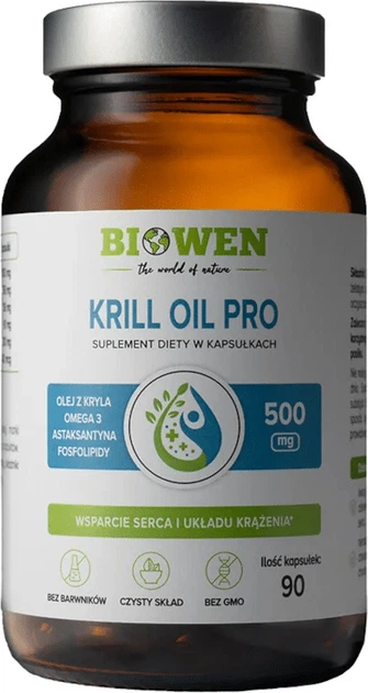 Suplement diety Biowen Krill Oil Pro 90 kapsułek (5904806120595) - obraz 1