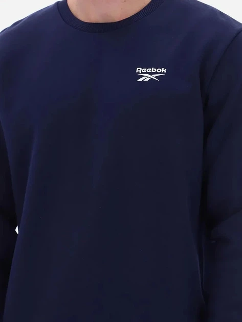 Світшот чоловічий Reebok Kai Small Logo Crewneck Swe 100240741 2XL Темно-синій (1200175387046) - зображення 5