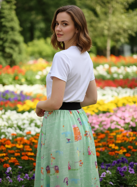 Юбка Ko-style 44 Зеленый (KO-1020-Green) - Фото 4 Юбка Ko-style 44 Зеленый (KO-1020-Green) - изображение 4