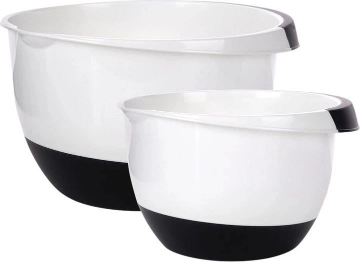 Набір мисок для змішування Vilde Білий 3.5 + 2.5 л 2 шт (8711295679728) - зображення 1