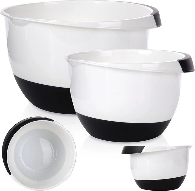Набір мисок для змішування Vilde Білий 3.5 + 2.5 л 2 шт (8711295679728) - зображення 4