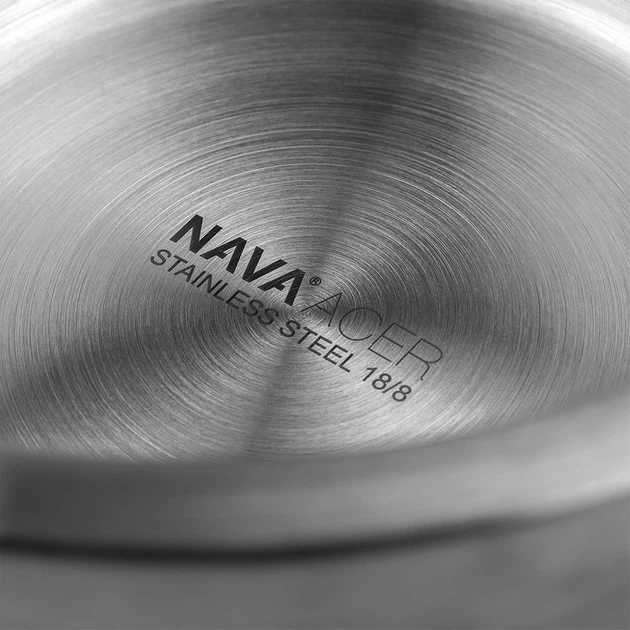 Miska do miksowania Nava Acer stalowa Srebrzysta 24 cm 2.8 l (10-261-002) - obraz 4