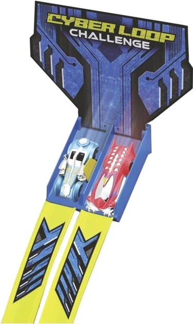 Автотрек Maisto Fresh Metal 100 Cyber Dual Race Challenge MST12459 (90159124597) - зображення 4