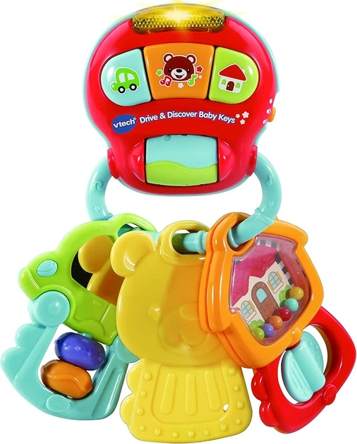 Zabawka interaktywna Vtech Drive & Discover Baby Keys (edycja angielska)(3417765051036) - obraz 3
