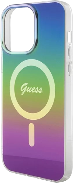 Etui plecki Guess IML Iridescent MagSafe do Apple iPhone 15 Pro Max Rainbow (3666339154677) - obraz 6