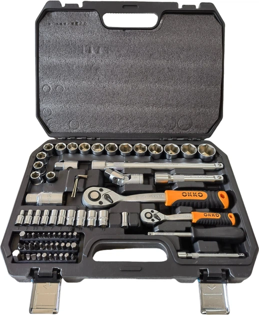 Zestaw kluczy nasadowych OKKO 4 - 40 mm 1/4" 1/2" 72 szt. VG051 (4772013196846) - obraz 3