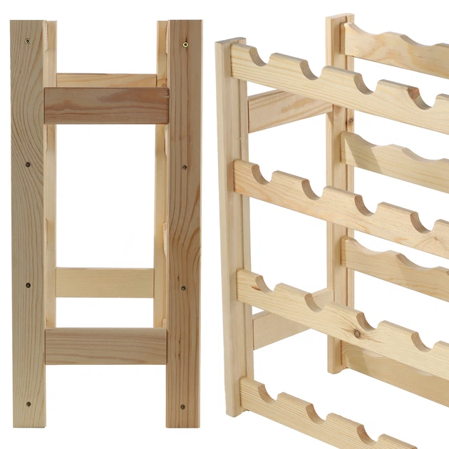 Дерев’яна підставка для вина Kadax Carpi 54 x 25 см(5903699484630) - зображення 5