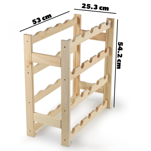 Дерев’яна підставка для вина Kadax Carpi 54 x 25 см(5903699484630) - зображення 7