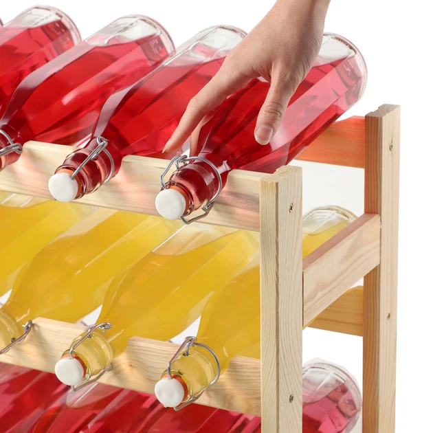 Дерев’яна підставка для вина Kadax Carpi 54 x 25 см(5903699484630) - зображення 8