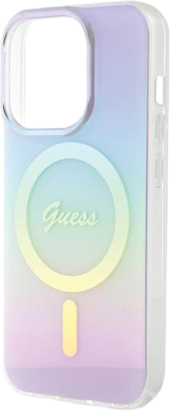Панель Guess IML Iridescent MagSafe для Apple iPhone 15 Pro Purple (3666339154806) - зображення 6