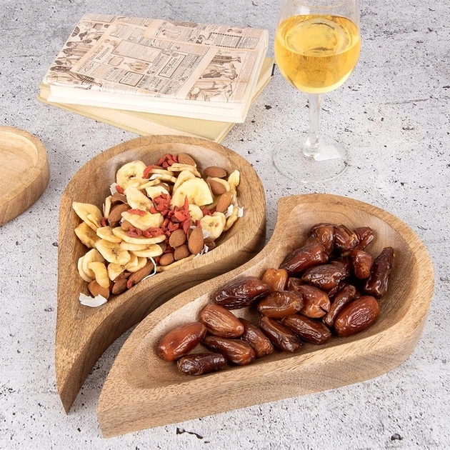 Zestaw talerzy do serwowania Orion Mango drewnianych 30.5 x 3.5 x 27 cm 2 szt (8592381220181) - obraz 4