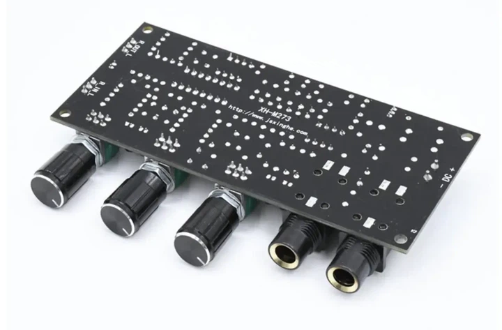 XH-M273 попередній стерео підсилювач з караоке Hi-Fi класу на NE5532+PT2399 12-24В DC реверберація - зображення 3