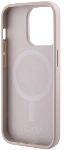 Etui plecki Guess 4G Printed Stripes MagSafe do Apple iPhone 15 Pro Max Pink (3666339203511) - obraz 5