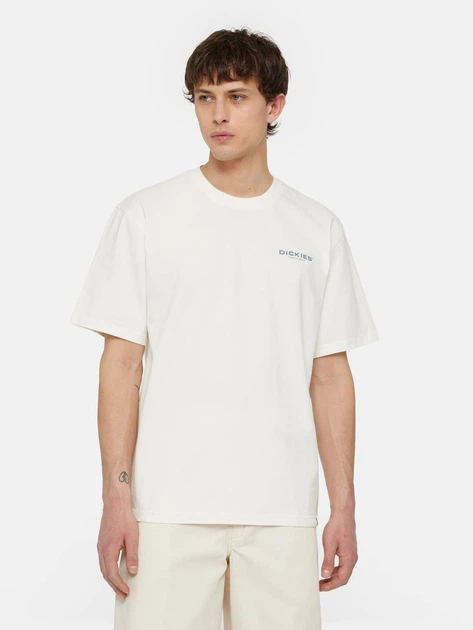 Футболка довга бавовняна чоловіча Dickies DK0A4YRCC581 L Біла (800070321210) - зображення 1