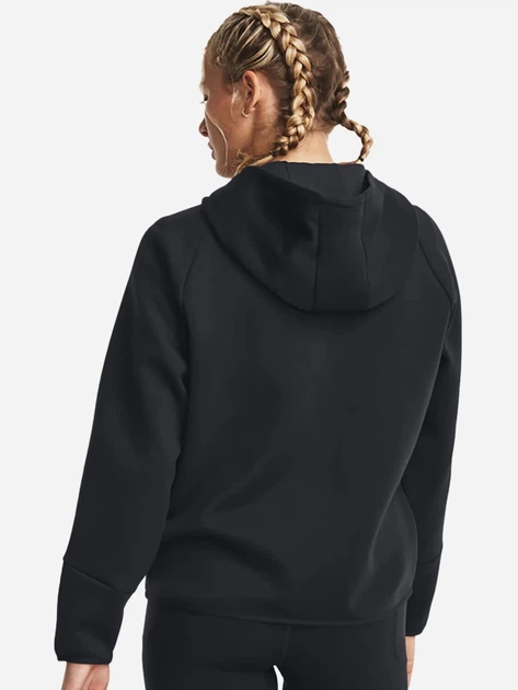 Bluza damska rozpinana streetwear z kapturem Under Armour 77-1379842-0001 XS Czarna - obraz 2