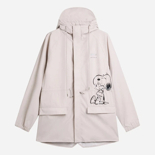 Trencz damski z kapturem Coccinelle E7T1E720101-Y16 One Size Biały - obraz 2