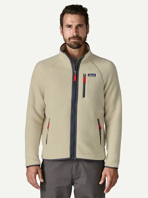 Толстовка Шерпа на флісі на блискавці чоловіча Patagonia 22801-PNSM M Бежева (800070345325) - зображення 1