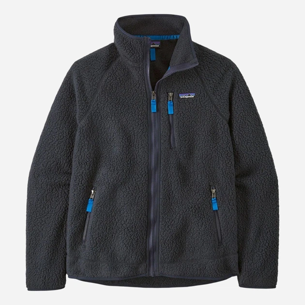 Bluza męska rozpinana streetwear pluszowa Patagonia 22801-PBLE S Grafitowa - obraz 3