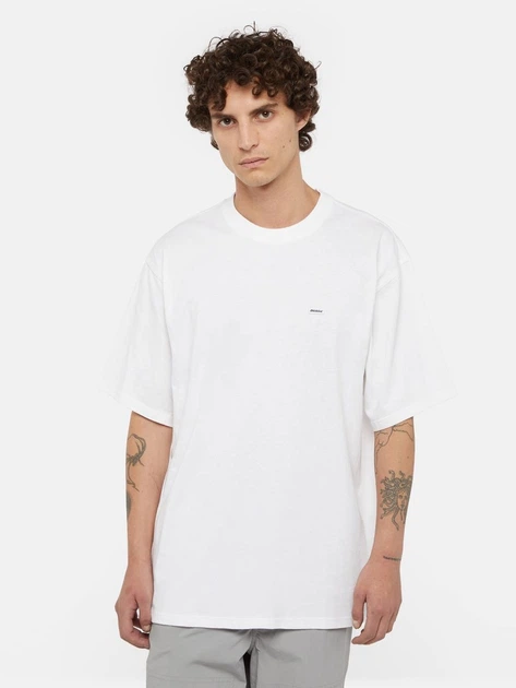 Футболка довга бавовняна чоловіча Dickies DK0A4Z4L0WH1 S Біла (800070348054) - зображення 1