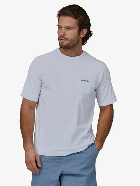 Футболка довга чоловіча Patagonia 37655-WHI XL Біла (800070299124) - зображення 1