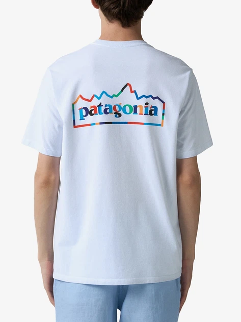 Koszulka męska z nadrukiem Patagonia 37768-WHI M Biała - obraz 2