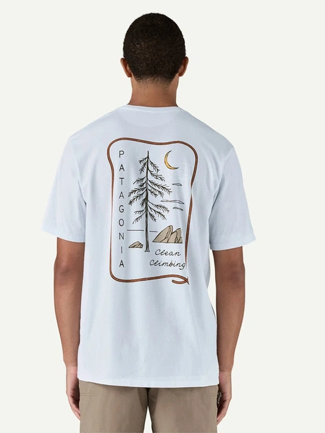 Футболка довга чоловіча Patagonia 37795-WHI S Біла (800070345386) - зображення 2