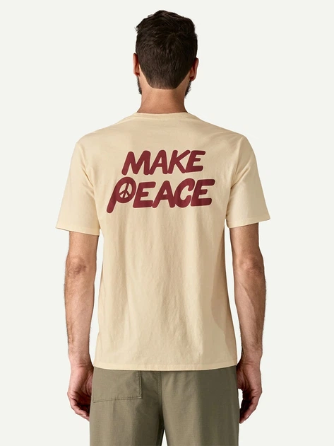 Футболка довга бавовняна чоловіча Patagonia 37823-PSUN XL Бежева (800070345401) - зображення 2