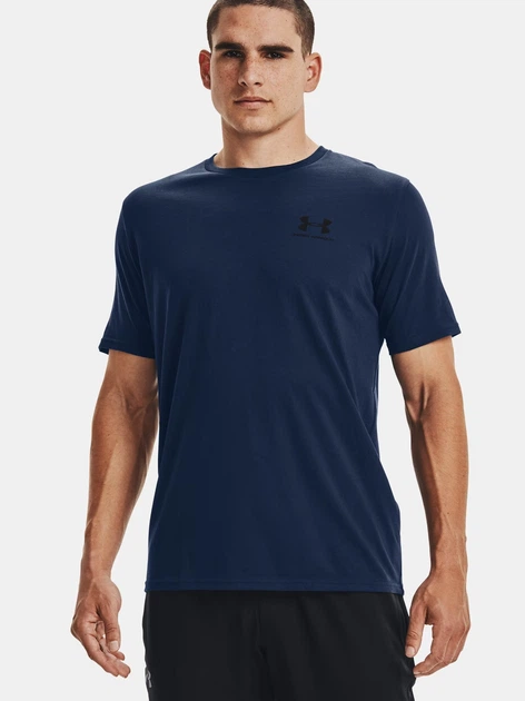 Футболка довга чоловіча Under Armour 77-1326799-0408 M Синя (800070331077) - зображення 1