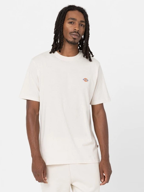 Футболка довга бавовняна чоловіча Dickies DK0A4XDBF901 L Молочна (800070321074) - зображення 1