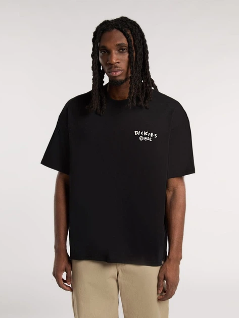Koszulka męska bawełniana Dickies DK0A87QOBLK1 L Czarna - obraz 1