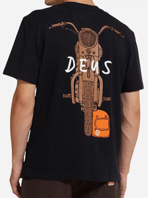 Koszulka męska bawełniana Deus Ex Machina DMF241747D-BLK S Czarna - obraz 2