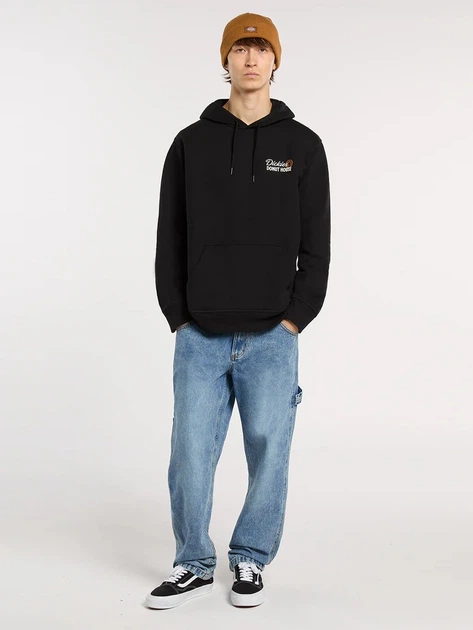 Bluza męska z kapturem kangurka Dickies DK0A88ATBLK1 M Czarna - obraz 3