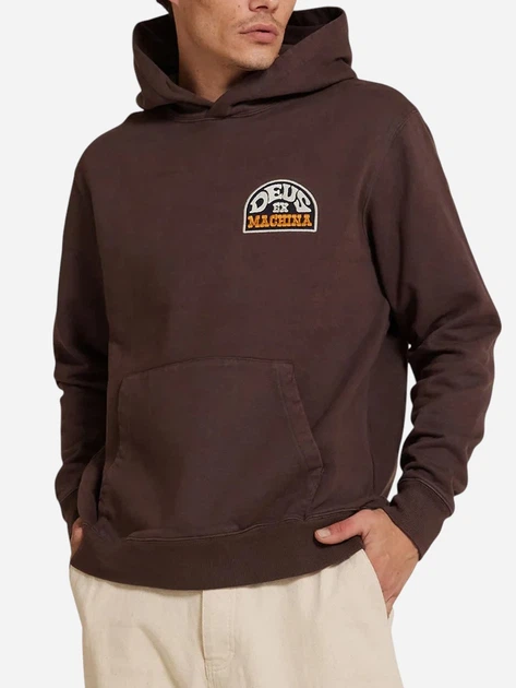 Bluza męska z kapturem kangurka Deus Ex Machina DMF248549-CBR S Brązowa - obraz 1
