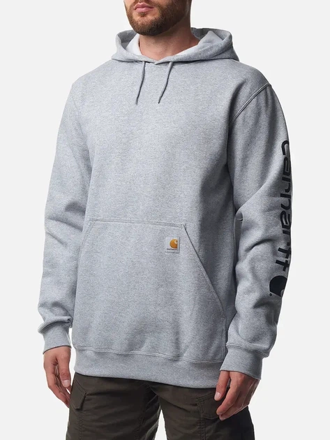 Bluza męska z kapturem kangurka Carhartt K288-E20 M Szara - obraz 1