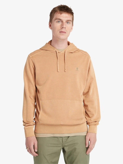 Bluza męska z kapturem kangurka Timberland TB0A5U9KP471 L Beżowa - obraz 1