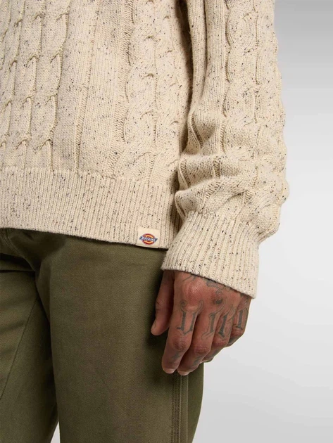 Sweter męski z bawełny Dickies DK0A87ORL171 S Beżowy - obraz 5