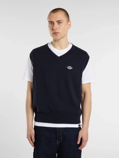 Kamizelka męska swetrowa Dickies DK0A87OYL181 L Niebieska - obraz 1