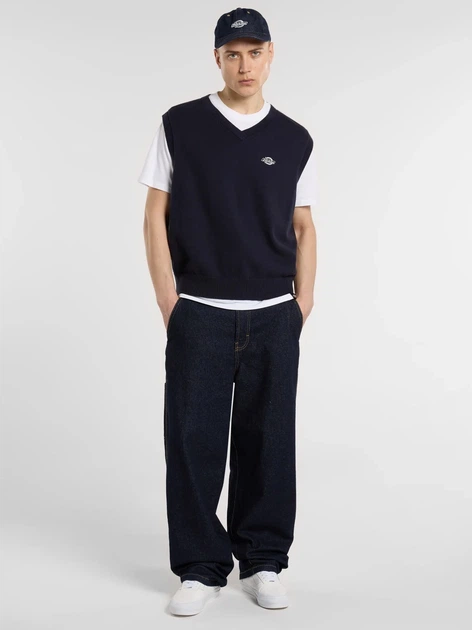 Kamizelka męska swetrowa Dickies DK0A87OYL181 L Niebieska - obraz 3