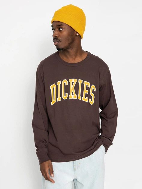 Лонгслів чоловічий Dickies DK0A4Y4SD711 S Коричневий (800070313467) - зображення 1