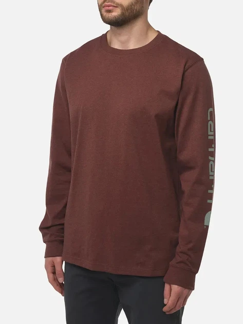 Лонгслів чоловічий Carhartt EK231-B86 L Коричневий (800070342723) - зображення 1