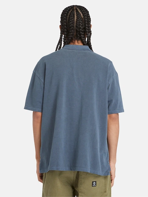 Koszulka polo męska Timberland TB0A5UH34331 L Niebieska - obraz 2